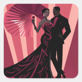 ADESIVO QUADRADO NOIR ELEGANCE-RED #1