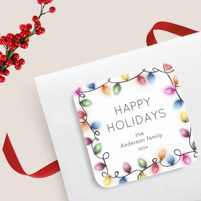 Adesivo Quadrado Noite de Natal Feliz Natal (Criador carregado)