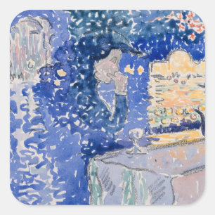 Adesivo Quadrado Noite de Veneza do festival do redentor