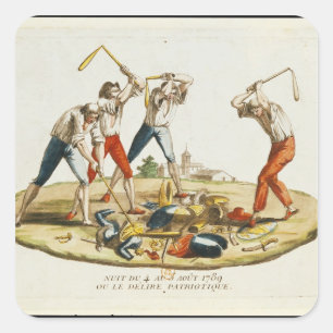 Adesivo Quadrado Noite do delírio patriótico