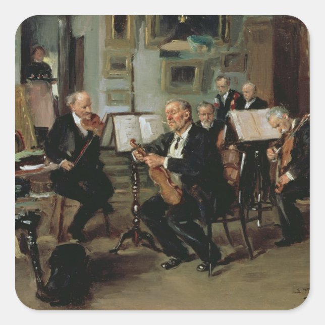 Adesivo Quadrado Noite Musical, 1906 (Frente)