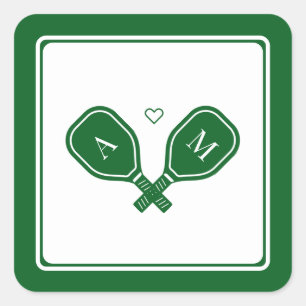 Adesivo Quadrado Noiva do Pickleball