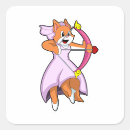 Adesivo Quadrado Noiva Gata com vestido de noiva.PNG