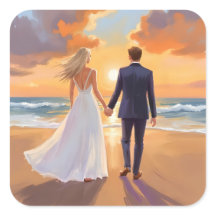 Noiva & Noivo Casamento na Praia Aquarela