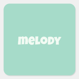 Adesivo Quadrado Nome da decoração do dormitório do pastel moderno