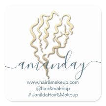 Nome da empresa de logotipo Beauty Studio White Do