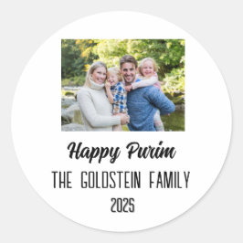 Adesivo Quadrado Nome da Família Fotofigurume da Família Purim