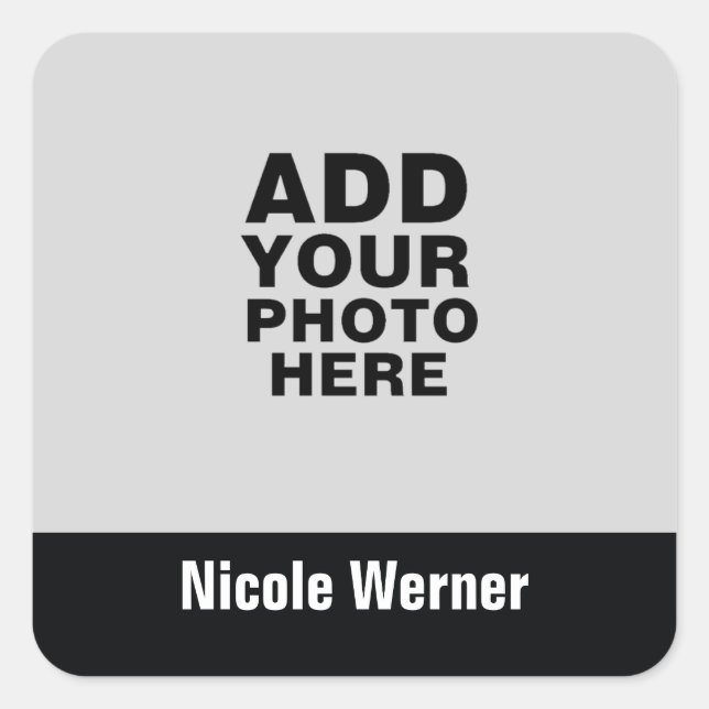 Adesivo Quadrado Nome da fotografia Keepsasaame (Frente)