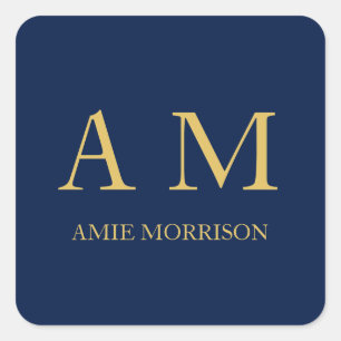 Adesivo Quadrado Nome das Letras Iniciais Profissionais de Cores Do