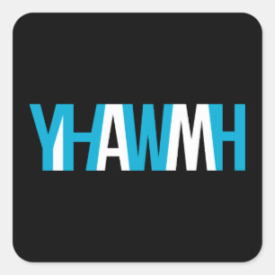 Adesivo Quadrado Nome do deus - YHWH "EU SOU "