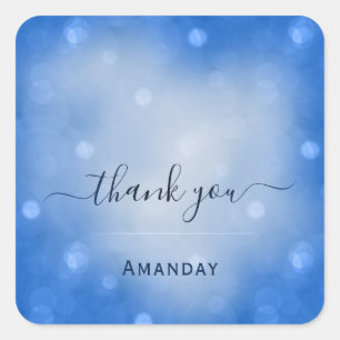 Adesivo Quadrado Nome do obrigado Favor Chá de panela Casamento Doc