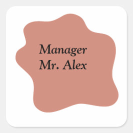 Adesivo Quadrado Nome do título