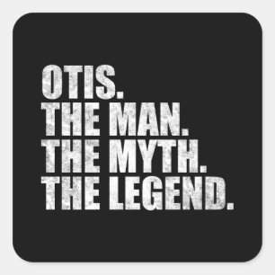 Adesivo Quadrado Nome Otis, Otis O Homem O Mito A Lenda