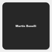 Nome personalizado Mínimo Preto Preto Preto Modern