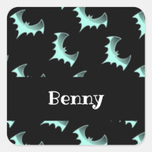 Nome personalizado morcegos azuis