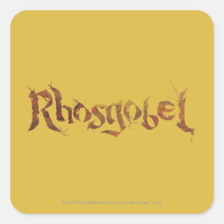 Adesivo Quadrado Nome Rhosgobel