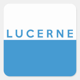 Adesivo Quadrado nome suíço do texto da bandeira da suiça da