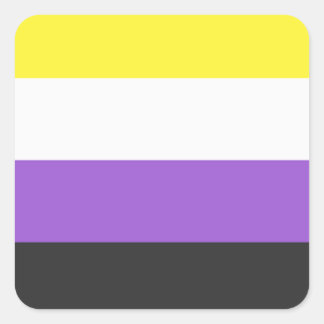Adesivo Quadrado NonBinary Flag