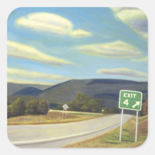 Adesivo Quadrado Noonlight em Vermont