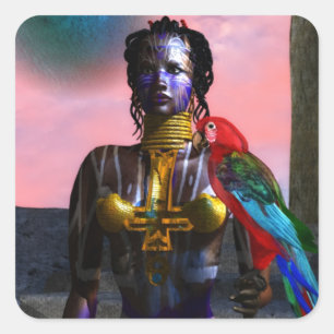 ADESIVO QUADRADO NORA CYBER WARRIOR