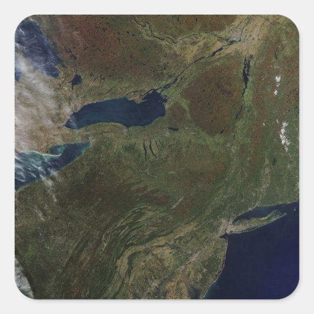 Adesivo Quadrado Nordeste dos Estados Unidos (Frente)