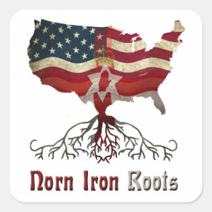 Adesivo Quadrado Norte Americano Irlandês