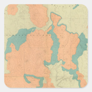 Adesivo Quadrado Norte e Sul composto do platô de Uinkaret meio