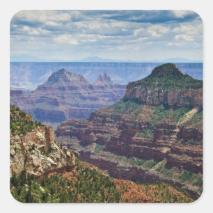 Adesivo Quadrado North Rim Gran Canyon - Grand Canyon Nacional
