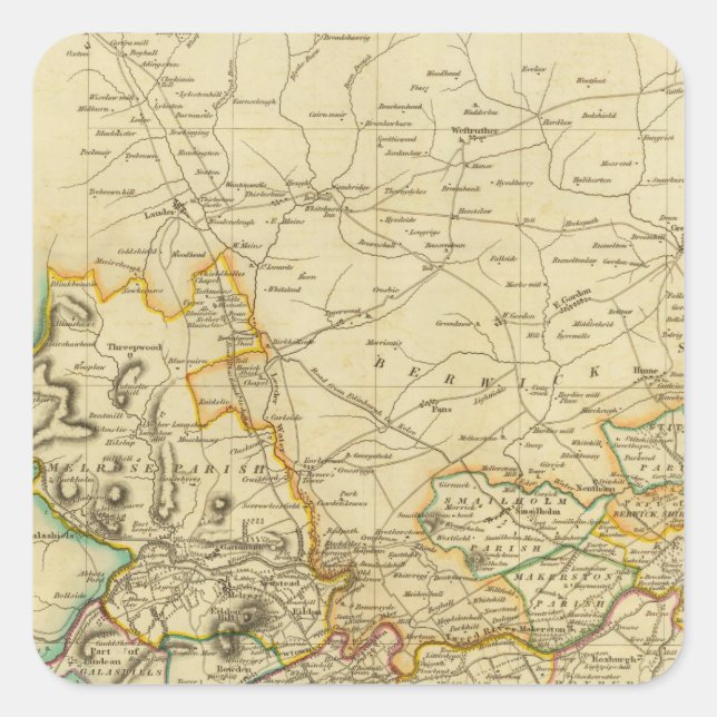 Adesivo Quadrado North Roxburgh Shire (Frente)