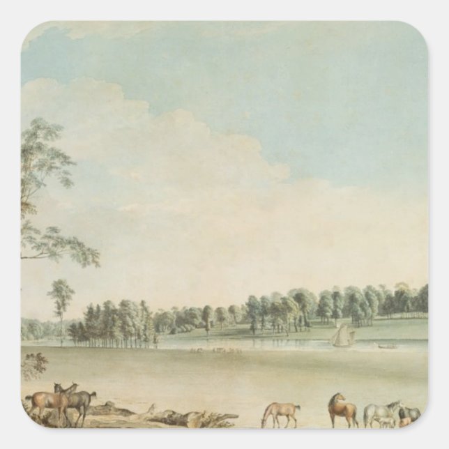 Adesivo Quadrado North West View of Wakefield Lodge em Whittlebury (Frente)