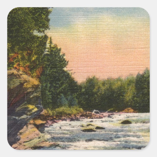 Adesivo Quadrado Northland Rapids (Frente)