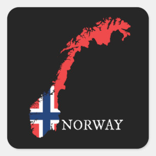 Adesivo Quadrado Noruega