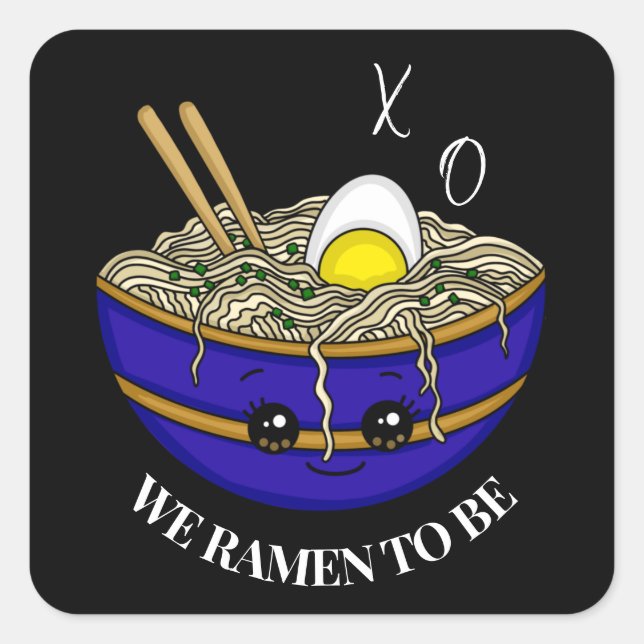 Adesivo Quadrado Nós Estávamos Pretendidos Para Estar | Funny Pun (Frente)