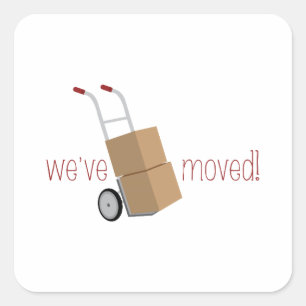 Adesivo Quadrado Nós movemo-nos!