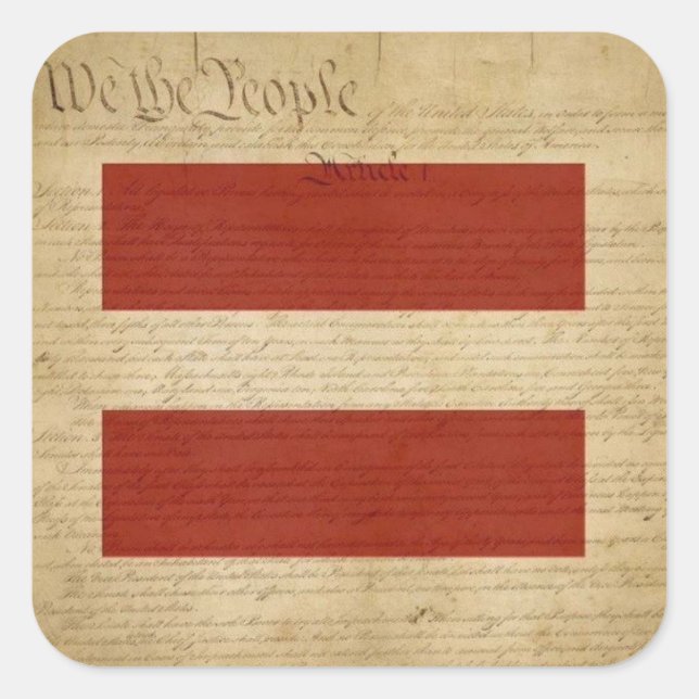 Adesivo Quadrado Nós todas as Pessoas = IGUALDADE (Frente)