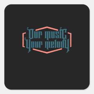 Adesivo Quadrado Nossa Música Sua Melodia