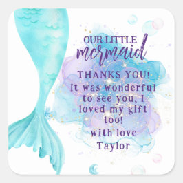 Adesivo Quadrado Nossa Pequena Festa de aniversário de Fotografias 