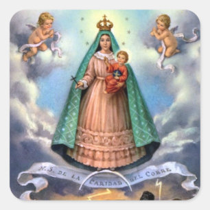 Adesivo Quadrado Nossa Senhora da Caridade - Padroeira de Cuba
