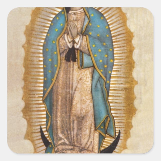 Adesivo Quadrado Nossa Senhora de Guadalupe (Frente)
