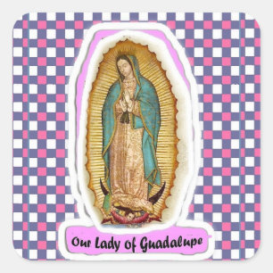 Adesivo Quadrado Nossa Senhora de Guadalupe Sticker