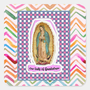 Adesivo Quadrado Nossa Senhora de Guadalupe Sticker