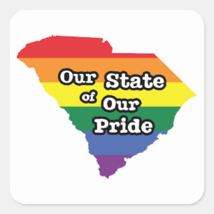Adesivo Quadrado Nosso Estado de Orgulho Carolina do Sul