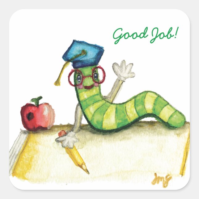 Adesivo Quadrado Nota do Professor (Frente)