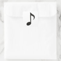 Nota Musical Minimalista - Estilo de Pincel de Tin