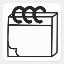 Adesivo Quadrado Notas do Planejador