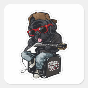 Adesivo Quadrado Notta Bear Rockeira
