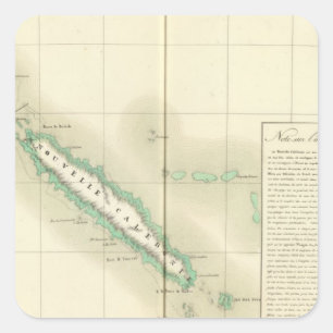 Adesivo Quadrado Nova Caledônia Oceania nenhuns 46