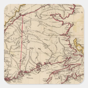 Adesivo Quadrado Nova Escócia, cabo Grâ Bretanha