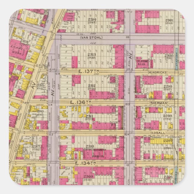 Adesivo Quadrado Nova Iorque 19 (Frente)