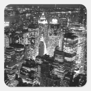 Adesivo Quadrado Nova Iorque de Manhattan